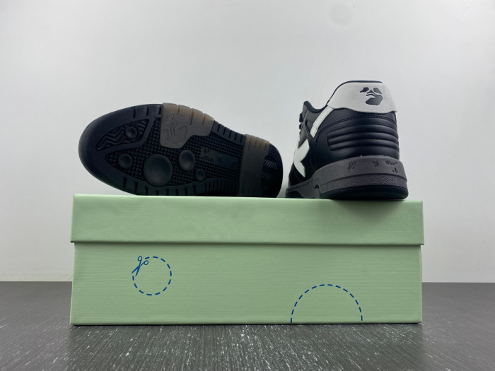 ofw out of office low-top leather sneakers