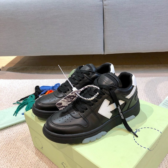 ofw out of office low-top leather sneakers 22101001