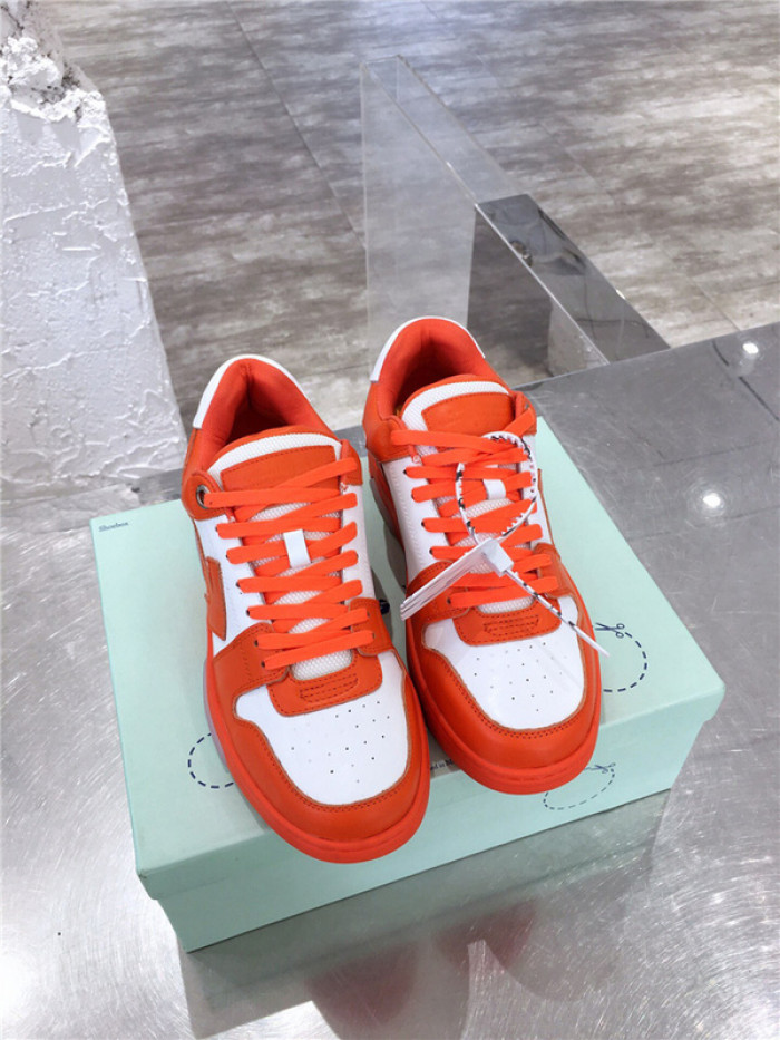 ofw out of office low-top leather sneakers