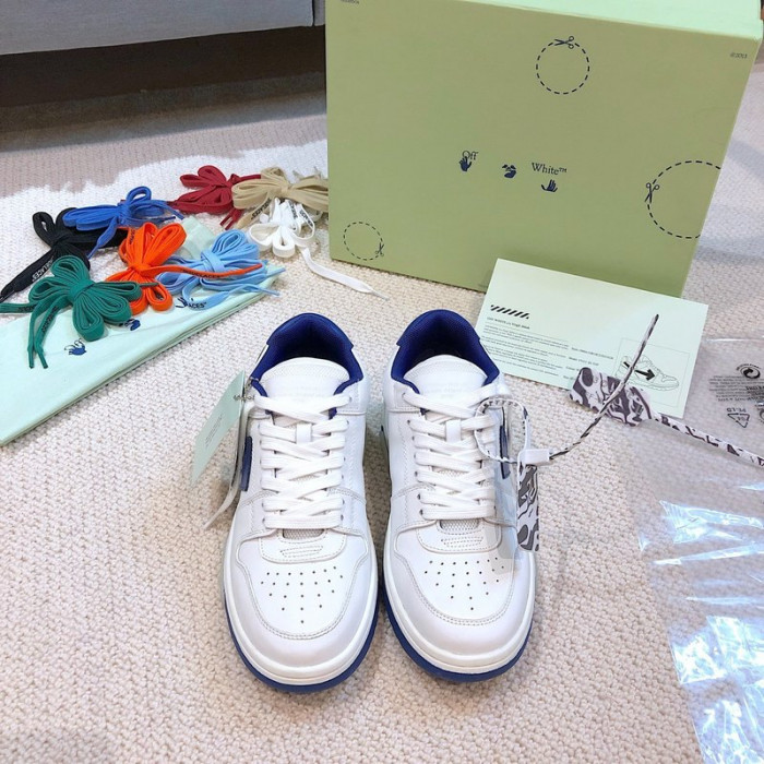 ofw out of office low-top leather sneakers