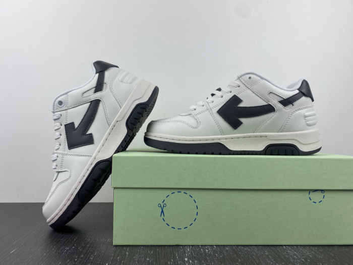 ofw out of office low-top leather sneakers