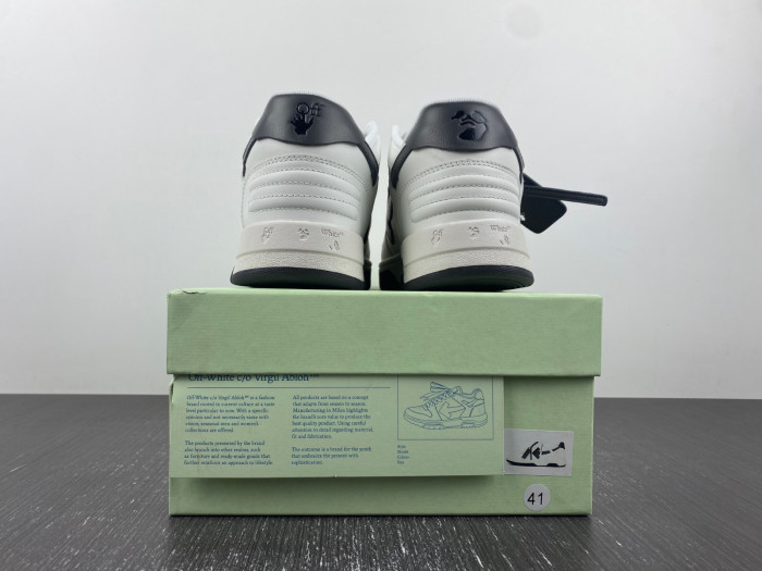 ofw out of office low-top leather sneakers