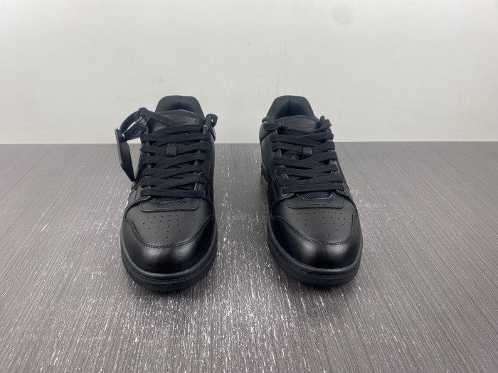 ofw out of office low-top leather sneakers