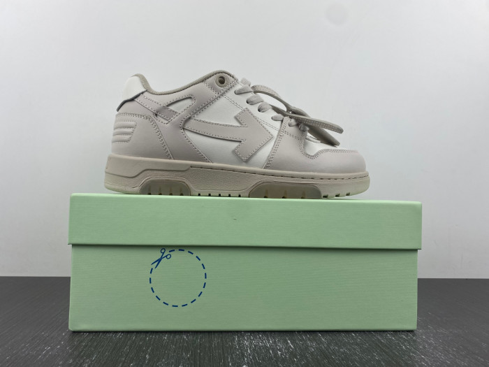 ofw out of office low-top leather sneakers