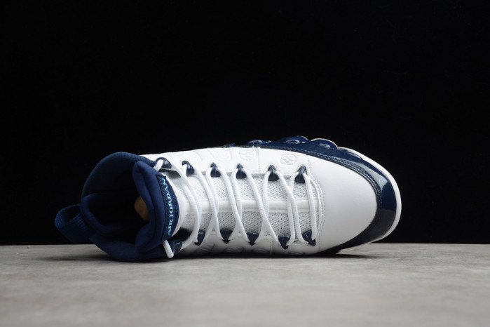 air jordan 9 unc white/university blue-midnight navy 302370-145