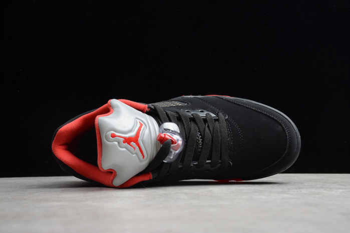 air jordan 5 retro low alternate 90 black/gym red-metallic hematite 819171-001