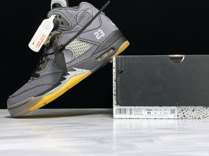 ofw air jordan 5 sp black muslin fire red - ct8480-001