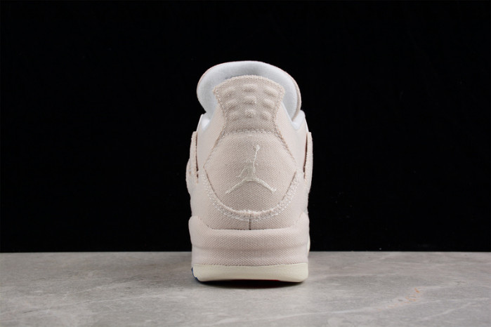 air jordan 4 canvas sail cement grey dq4909-100