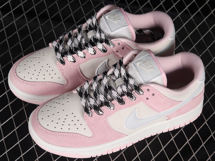 nike dunk low pink foam/pure platinum-phantom dv3054-600