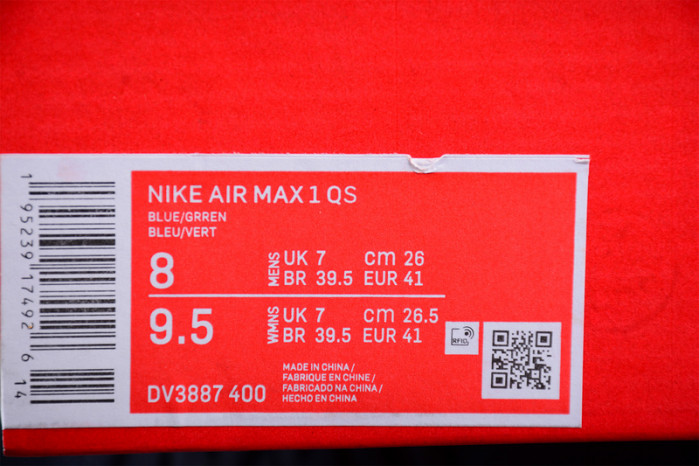 nike air max 1 gorge green dv3887-400